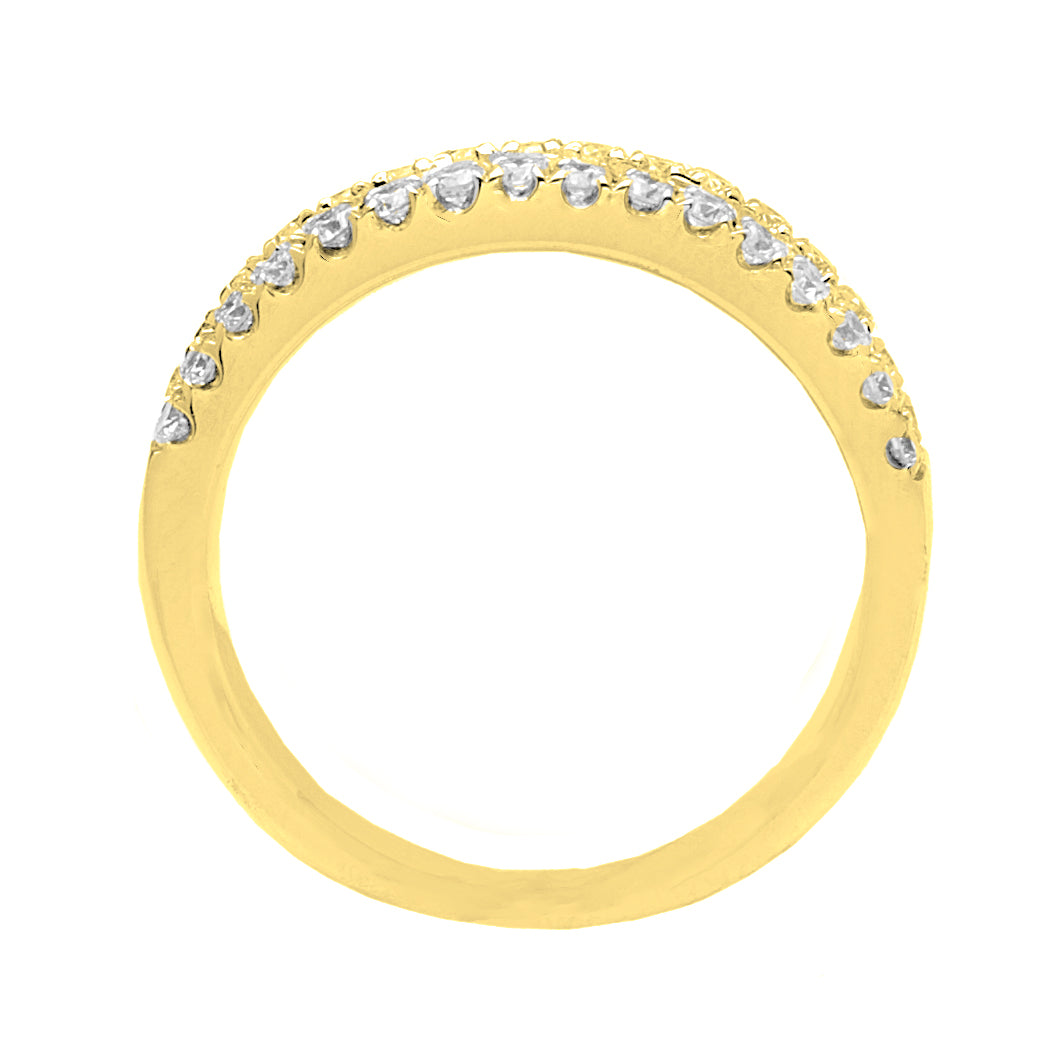 Liliana Pave Diamond Wedding Band in 14K Gold; Diamond 1.50ct