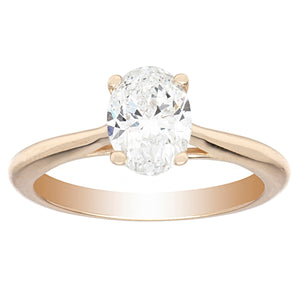 14K Yellow Gold Solitaire Engagement Ring