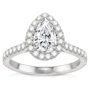 Delfina Diamond Engagement Ring in 14K White Gold; 0.50 ctw