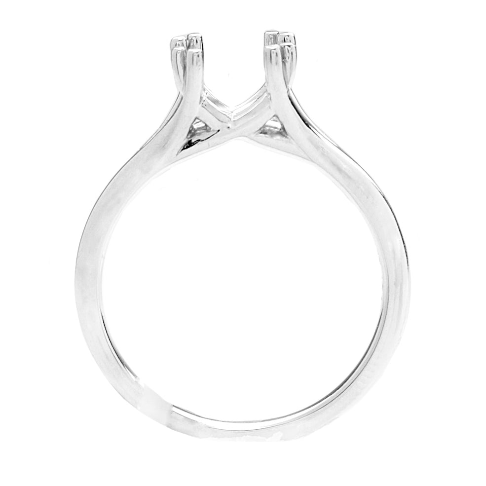 Raeza Solitaire Ring in 14K White Gold