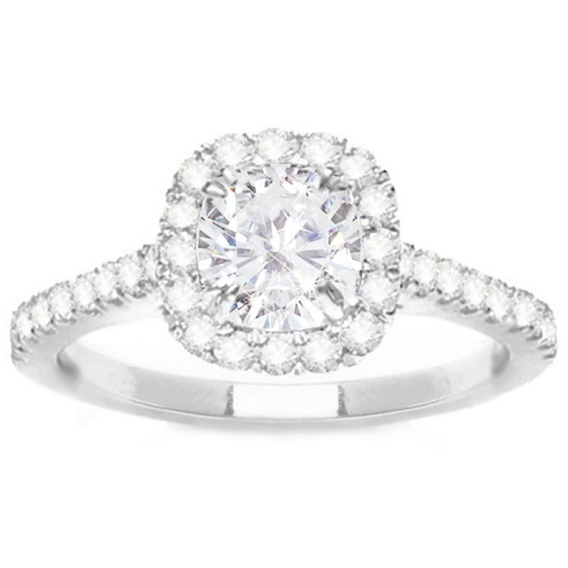 Kiara Diamond Engagement Ring In 14K White Gold; 0.25 Ctw