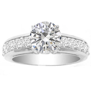 Susie 14K White Gold Engagement Ring; 0.72 ctw