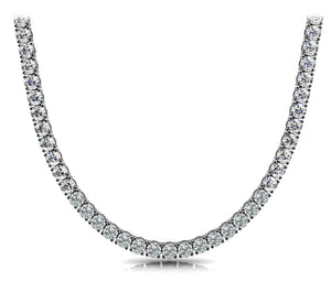 Riviera 8.31ct Diamond Necklace in 14K White Gold
