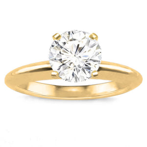Avery Solitaire Ring Setting in 14K Yellow Gold