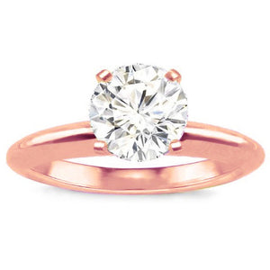Mina Solitaire Ring in Rose Gold