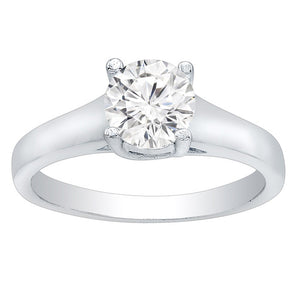 Lucy Solitaire Setting in 14K White Gold