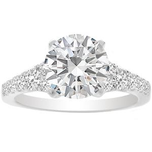 Daralyn Engagement Ring Setting in 14K White Gold; 0.30 ctw