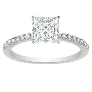 Olivia Diamond Engagement Ring In 14K WG; 0.56 Ctw
