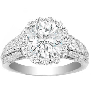 Harper Diamond Engagement Ring 14 White Gold; 0.90 ctw