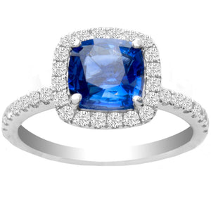 Penelope Sapphire Ring in 14K White Gold; 2.04 ctw