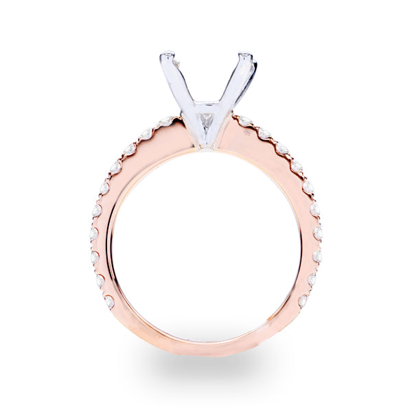Mila Diamond Engagement Ring in 14K Rose Gold: 0.70 ctw