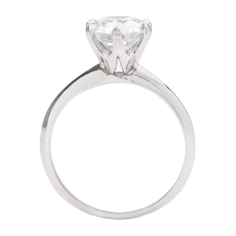 Classic 6 Prong Solitaire Mounting 14K White Gold