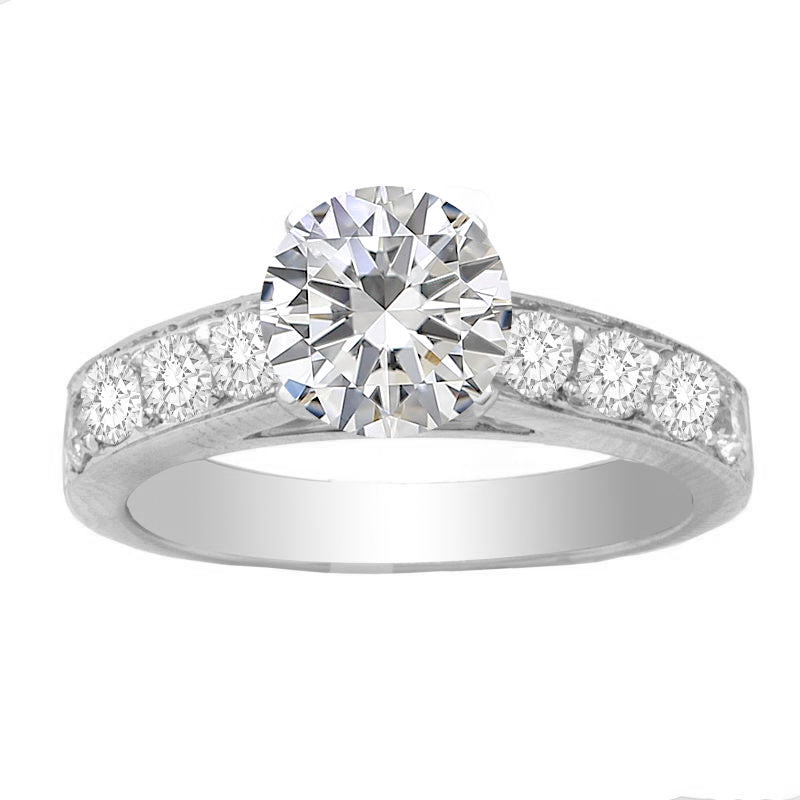Alvera 14K White Gold Diamond Engagement Ring; 0.70 ctw