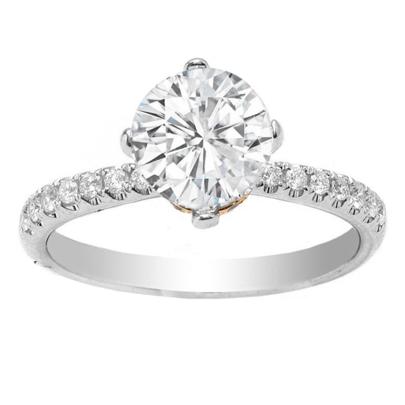 Sherilyn 14K White Gold Diamond Engagment Ring; .25 ctw