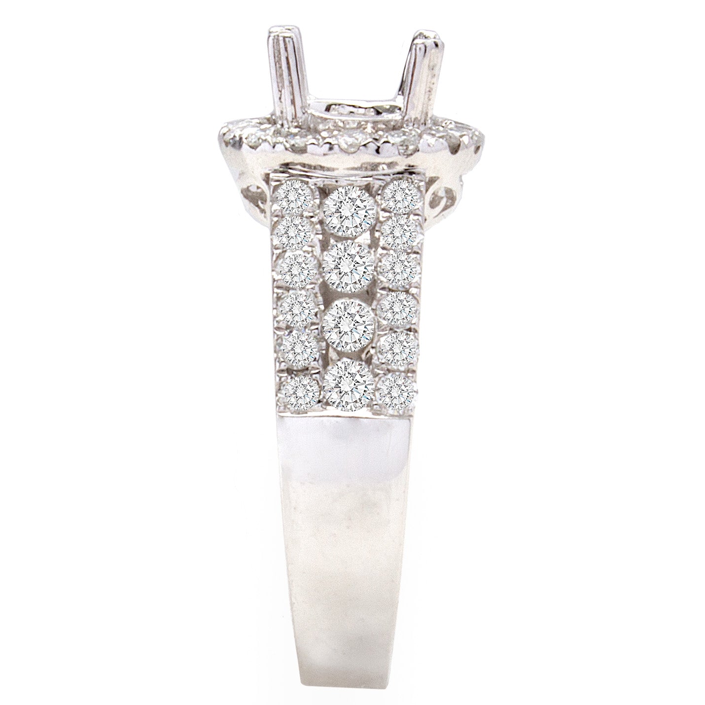 Amorelle 1.05 ctw Halo Diamond Engagement Ring