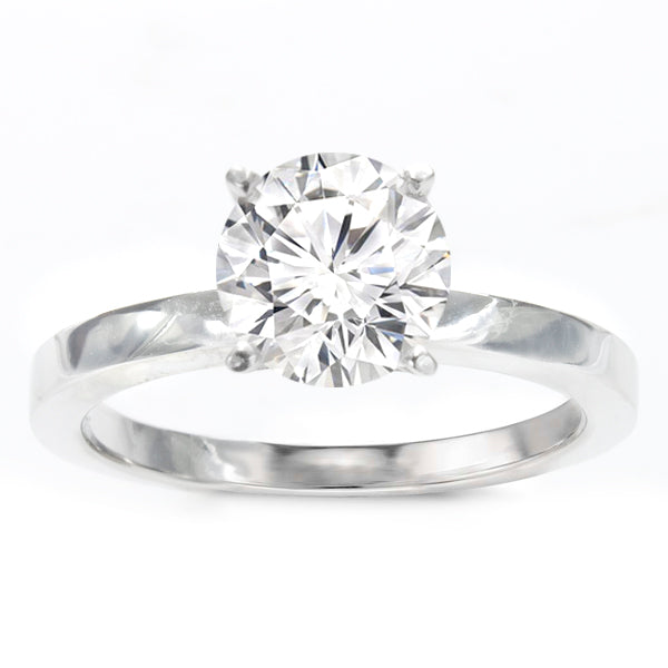 Rena 14K White Gold Solitaire Ring