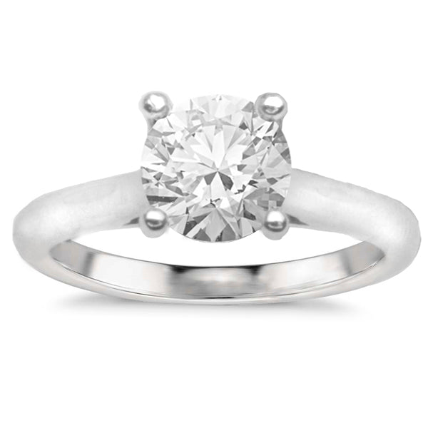 Anais 14K White Gold Solitaire Engagement Ring