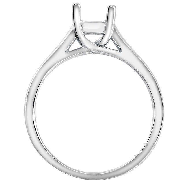 Lucy Solitaire Engagement Ring in 14K White Gold