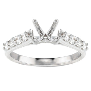 Nora 14K White Gold Diamond Engagement Ring