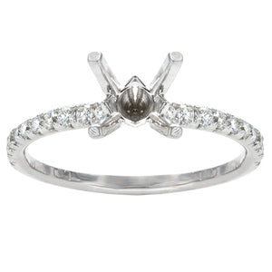 Keira 14K White Gold Diamond Engagement Ring