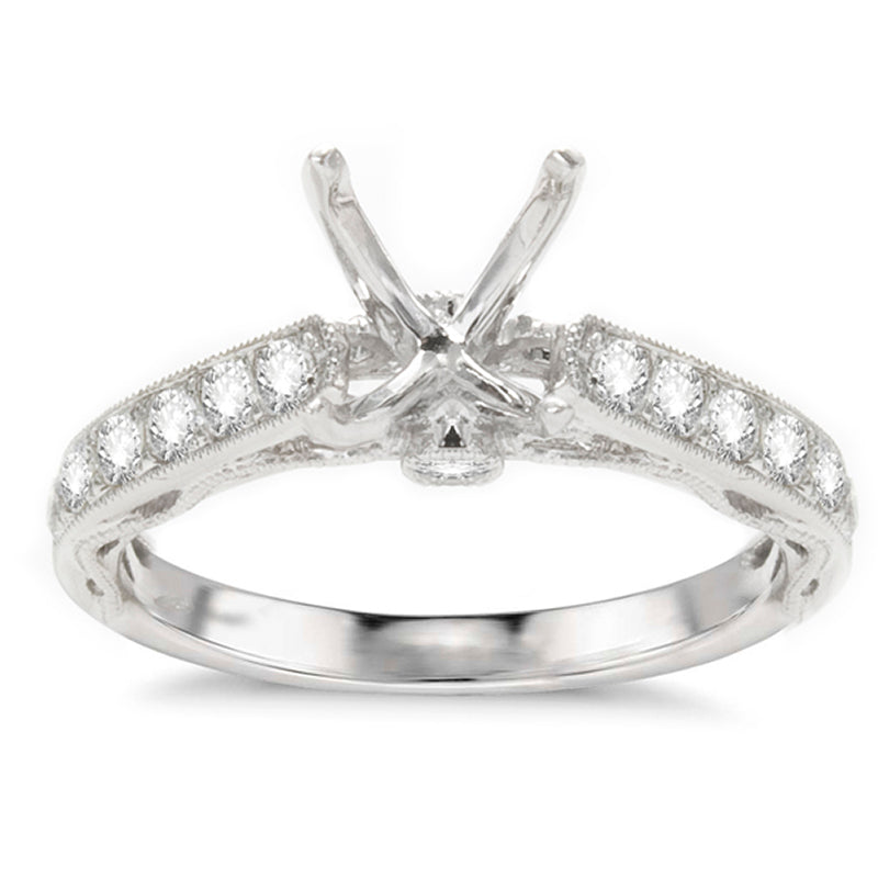Azalea 14K White Gold Diamond Engagement Ring