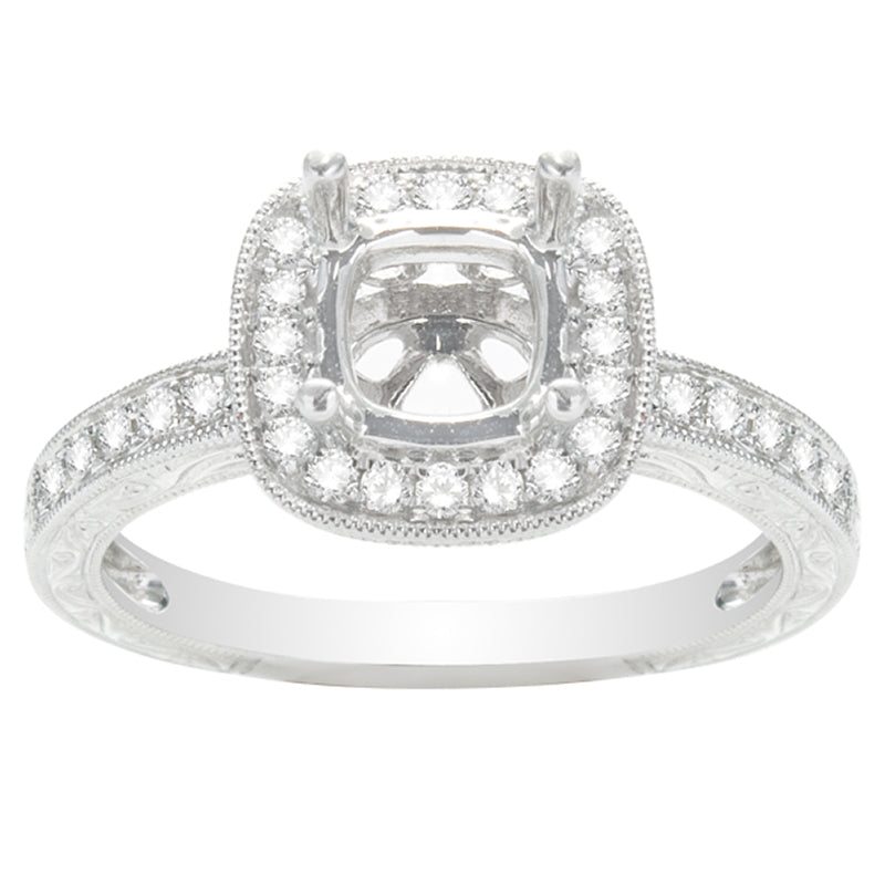 Madeleine Halo Engagement Ring
