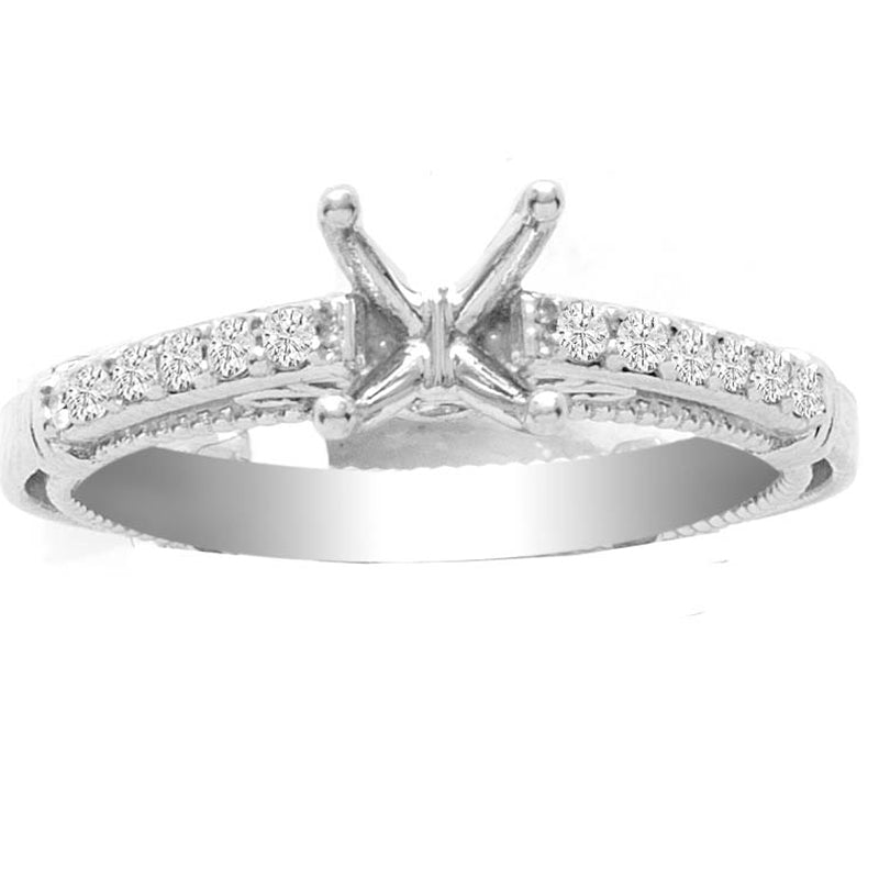 Valerie Engagement Ring in 14K White Gold; 0.20 ctw