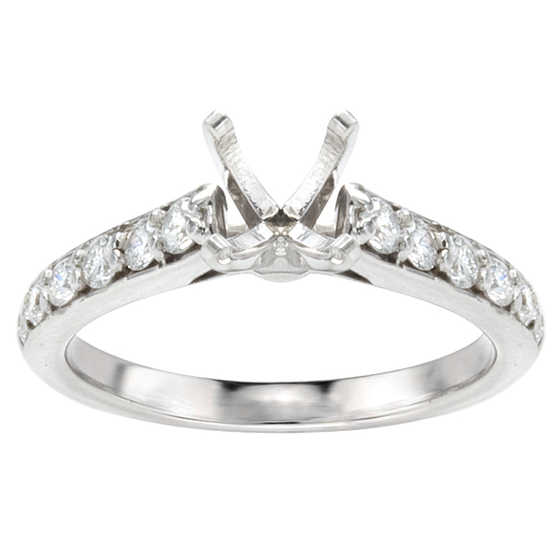 Angelica 14K White Gold Diamond Engagement Ring