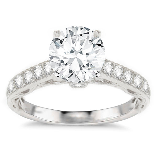 Azalea 14K White Gold Diamond Engagement Ring