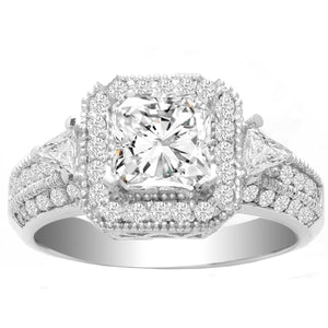 Quinn Diamond Engagement Ring in 14K White Gold; 0.70 ctw