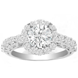 Ilse Diamond Engagement Ring in 14K White Gold; 1.05 ctw