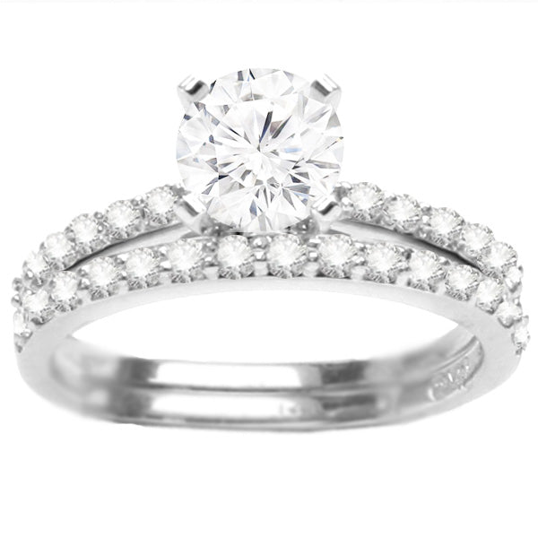 Diamond Engagement Ring Set- Madison: 0.35 ctw