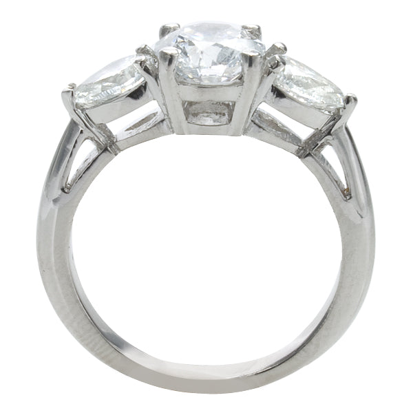 Three-Stone Diamond Engagement Ring - Adelina; 1.40 ctw